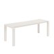 ZUIVER Vondel hagebenk, rektangulr - leirhvit aluminium (129,5x45)