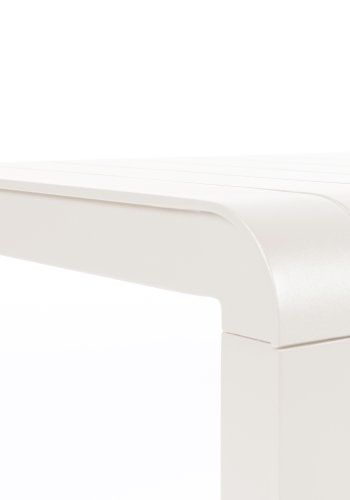 ZUIVER Vondel hagebenk, rektangulr - leirhvit aluminium (129,5x45)