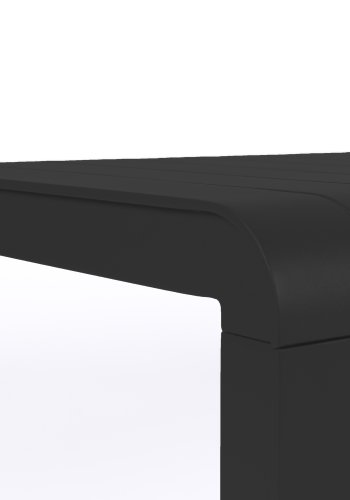 ZUIVER Vondel hagebenk, rektangulr - svart aluminium (175x45)