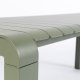 ZUIVER Vondel hagebenk, rektangulr - grnn aluminium (175x45)