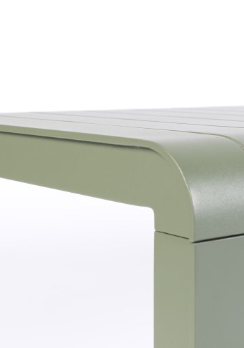 ZUIVER Vondel hagebenk, rektangulr - grnn aluminium (175x45)