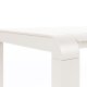 ZUIVER Vondel hagebenk, rektangulr - leirhvit aluminium (175x45)