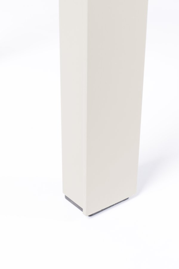 ZUIVER Vondel hagebenk, rektangulr - leirhvit aluminium (175x45)