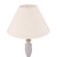 VENTURE DESIGN Caen bordlampe - beige lin og grtt tre