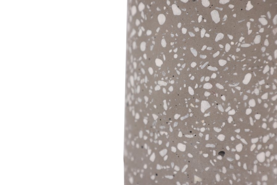 VENTURE DESIGN Dijon bordlampe - beige lin og gr terrazzo