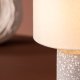 VENTURE DESIGN Dijon bordlampe - beige lin og gr terrazzo