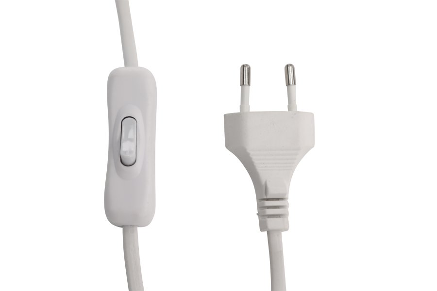 VENTURE DESIGN Sisteron bordlampe - mrkegr lin og hvit terrazzo