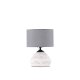 VENTURE DESIGN Sisteron bordlampe - mrkegr lin og hvit terrazzo