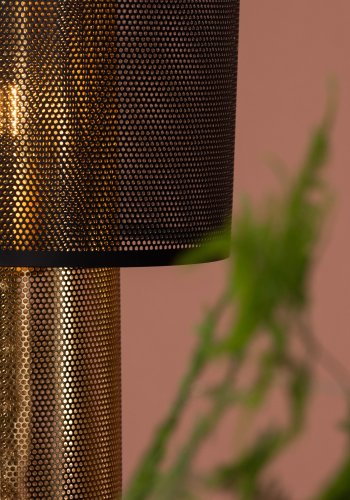VENTURE DESIGN Gap Tischlampe - Gold und schwarzes Eisen