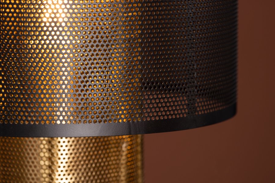 VENTURE DESIGN Gap Tischlampe - Gold und schwarzes Eisen