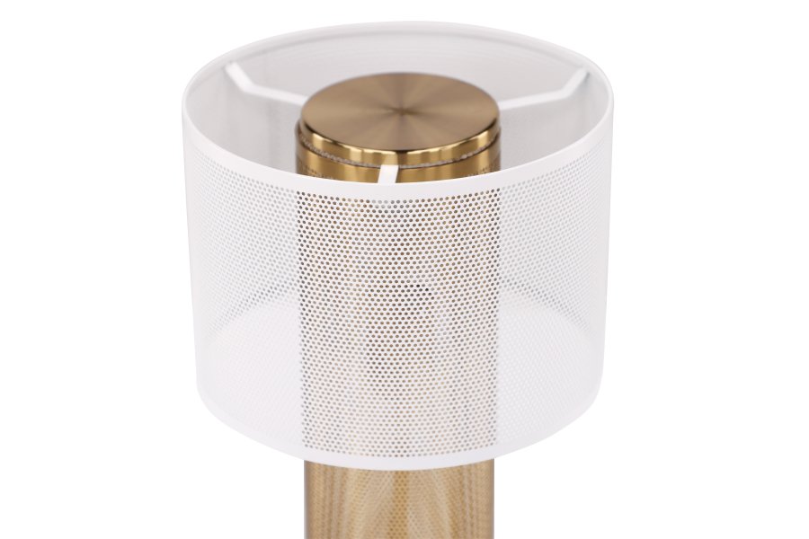 VENTURE DESIGN Gap Tischlampe - Weiß und Gold Eisen