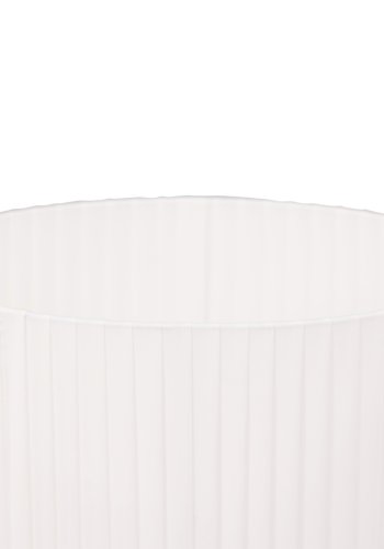 VENTURE DESIGN Rennes gulvlampe, Liten - hvitt stoff og svart jern