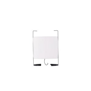 VENTURE DESIGN Rennes golvlampa, Liten - vitt tyg och svart järn