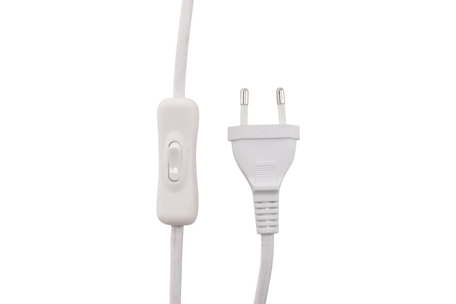 VENTURE DESIGN Troyes vegglampe, med hylle - hvitt glass og lysegrt jern