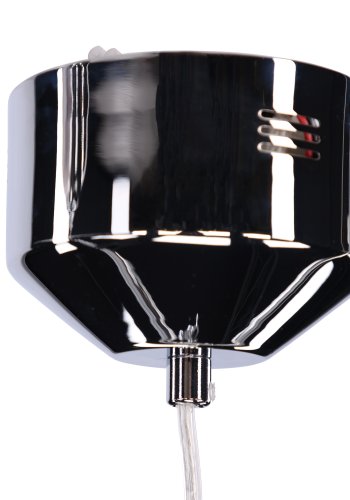 VENTURE DESIGN Lemans loftlampe, LED-lysstrimmel - rgfarvet glas og gr jern