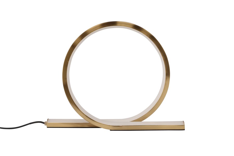 VENTURE DESIGN Saunier bordlampe - gull aluminium