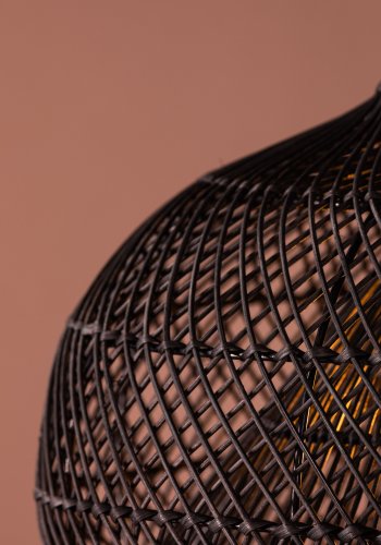 VENTURE DESIGN Laroche loftlampe - sort rattan