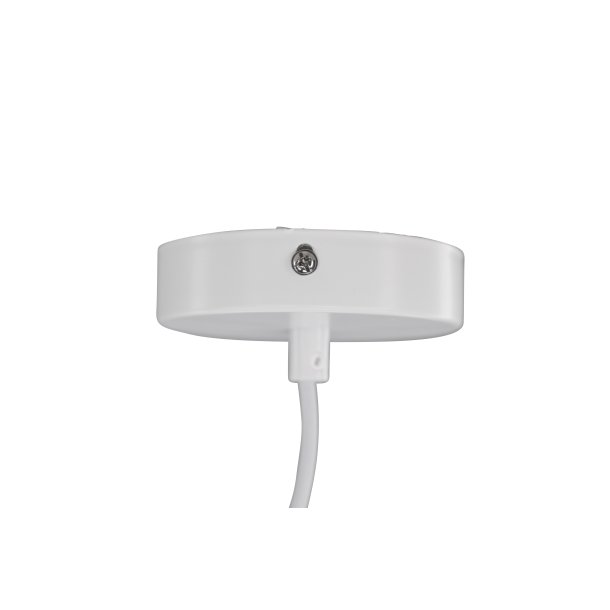 Nicola loftlampe, Medium - hvid kunstige fjer