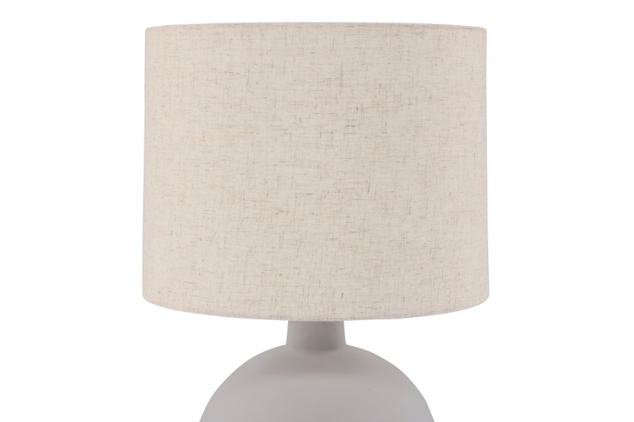 VENTURE DESIGN Torcello bordlampe - beige lin og gr betong