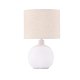 VENTURE DESIGN Torcello bordlampe - beige lin og hvit betong
