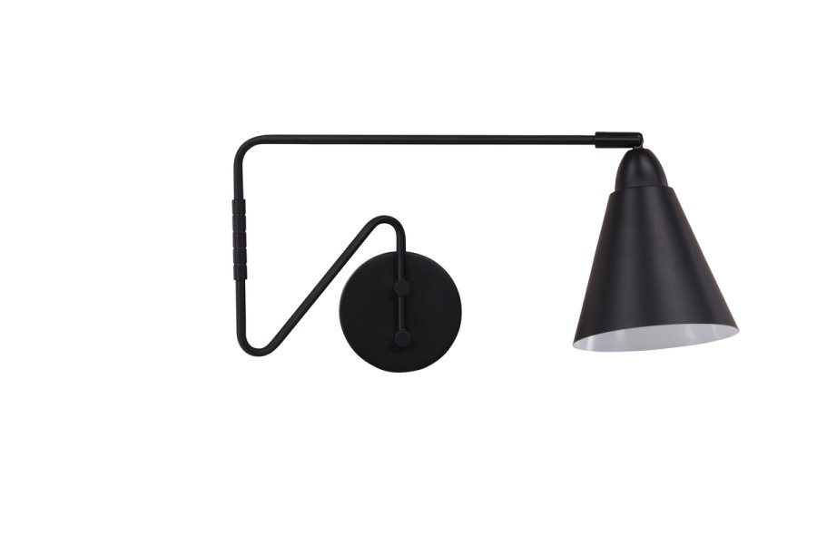 VENTURE DESIGN Amicola Wandleuchte - schwarzes Eisen