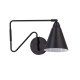 VENTURE DESIGN Amicola Wandleuchte - schwarzes Eisen