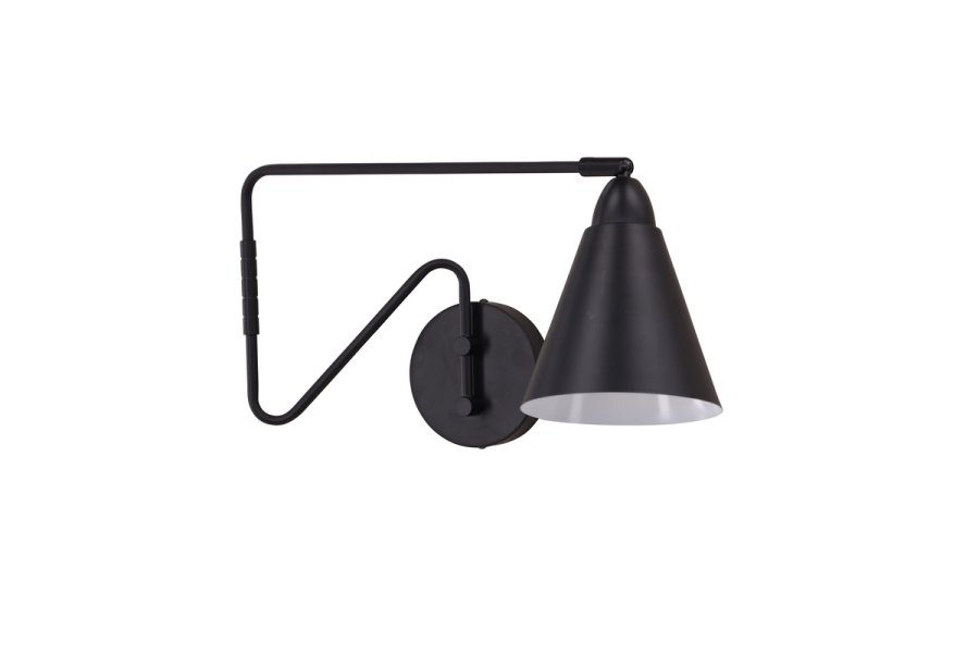 VENTURE DESIGN Amicola Wandleuchte - schwarzes Eisen