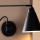 VENTURE DESIGN Amicola Wandleuchte - schwarzes Eisen