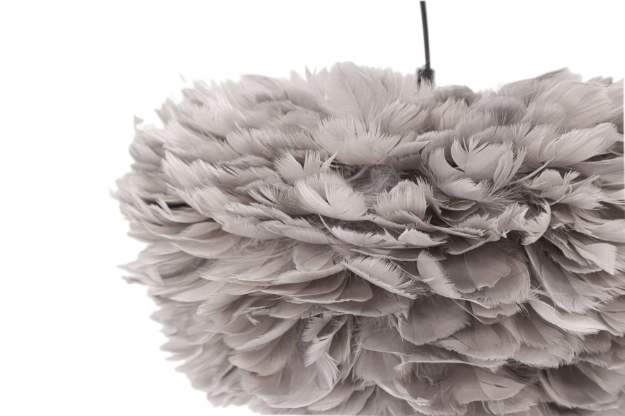 VENTURE DESIGN Nicola taklampe, Medium - gr kunstig fjr