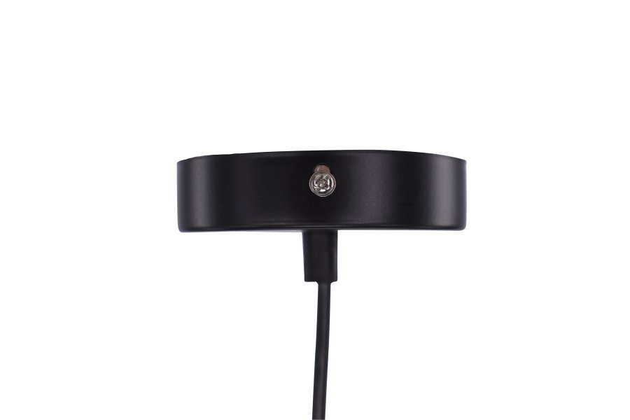 VENTURE DESIGN Nicola taklampe, Medium - gr kunstig fjr