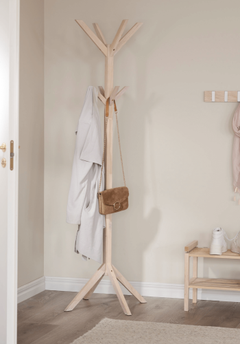 ROWICO rektangulr Confetti knagerkke m. 8 foldekroge - hvidvasket eg og metal (70cm)