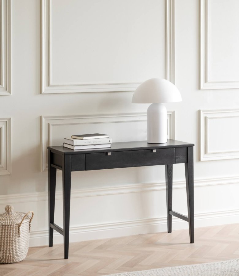ROWICO Confetti konsolbord - sort eg, m. skuffe