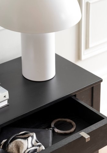 ROWICO Confetti konsolbord - sort eg, m. skuffe