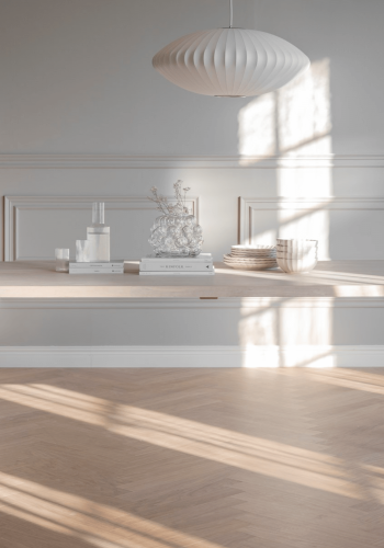 ROWICO Fred Plankentisch - weiß geölte Eiche und schwarzes Metall (240x100) 