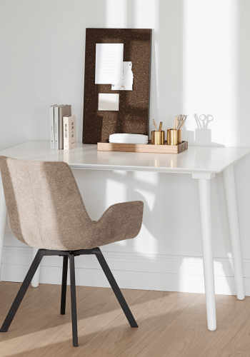 ROWICO Lotta spisebord - hvit med klaff (80x120+40) 