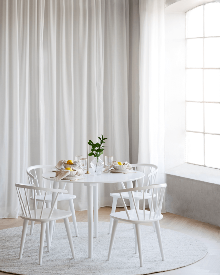 ROWICO Lotta spisebord - hvid, rund (106) 