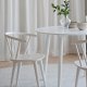 ROWICO Carmen Esszimmerstuhl - weißes Holz, mit Armlehnen