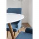 VENTURE DESIGN Plaza spisebordstol, med armlener - bl polyester og metall
