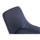 VENTURE DESIGN Plaza spisebordstol, med armlener - bl polyester og sort metall