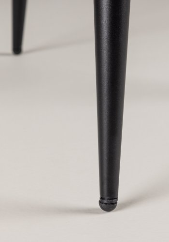 VENTURE DESIGN Leone spisestuestol - beige polyesterflyel og sort stl