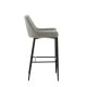 VENTURE DESIGN Plaza barkrakk, med ryggsttte og fotsttte - beige polyester lin og svart stl