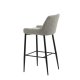 VENTURE DESIGN Plaza barkrakk, med ryggsttte og fotsttte - beige polyester lin og svart stl