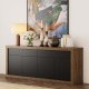 TEMAHOME Karl Skjenk - Valn�tt og sort, 4 d�rer og 2 skuffer, 245 cm