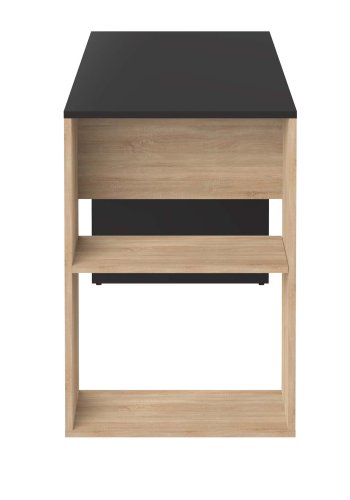 TEMAHOME Yale Schreibtisch - Schwarz/Eiche natur - 113,9x50 cm