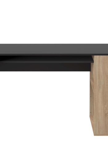 TEMAHOME Yale Schreibtisch - Schwarz/Eiche natur - 113,9x50 cm