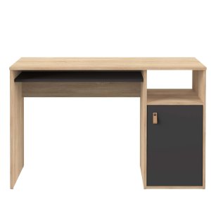 TEMAHOME Oxford Schreibtisch - Eiche Natur/Schwarz - 115x50 cm