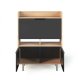 TEMAHOME Lime Schreibtisch - Natur/Schwarz - 104x40x138 cm