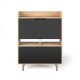TEMAHOME Lime Schreibtisch - Natur/Schwarz - 104x40x138 cm