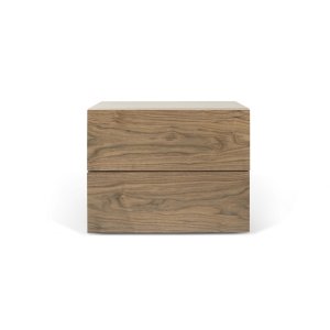 TEMAHOME Aurora Nachttisch - Walnussfurnier - Braun - 60 cm