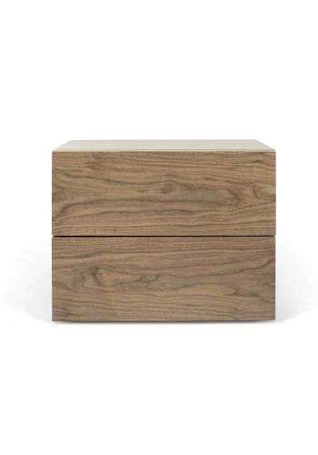 TEMAHOME Aurora Nachttisch - Walnussfurnier - Braun - 60 cm